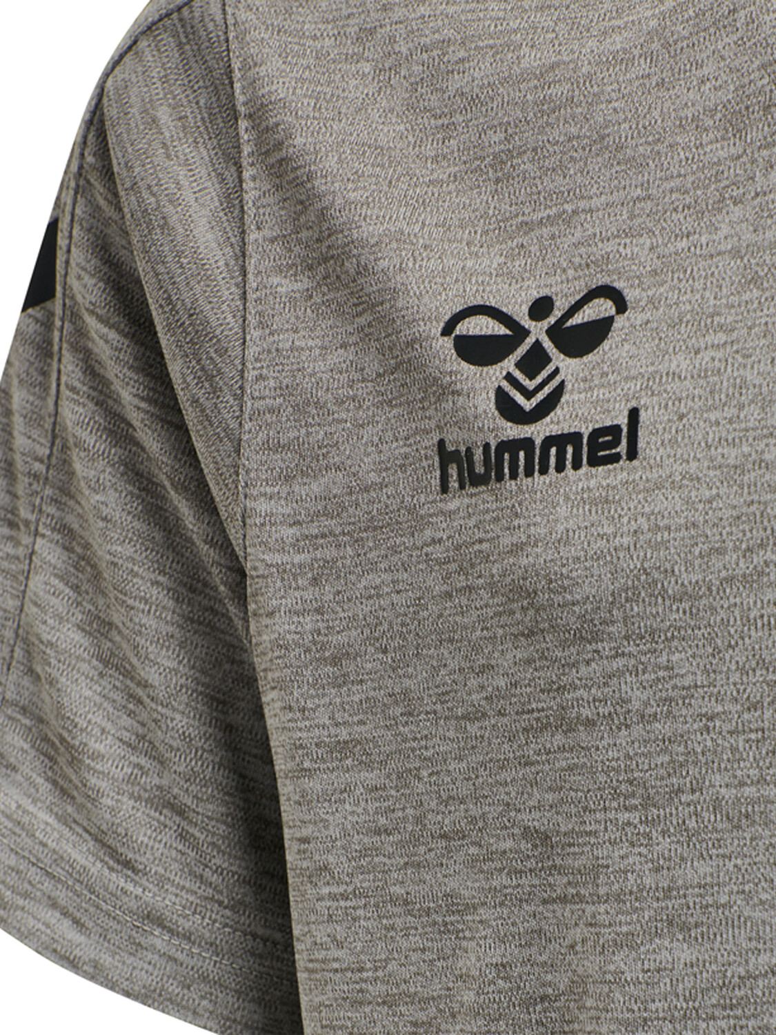 Футболка Hummel Trikot S/S Hmlcore Xk Poly Jersey S/S Kids, серый меланж — фото 3