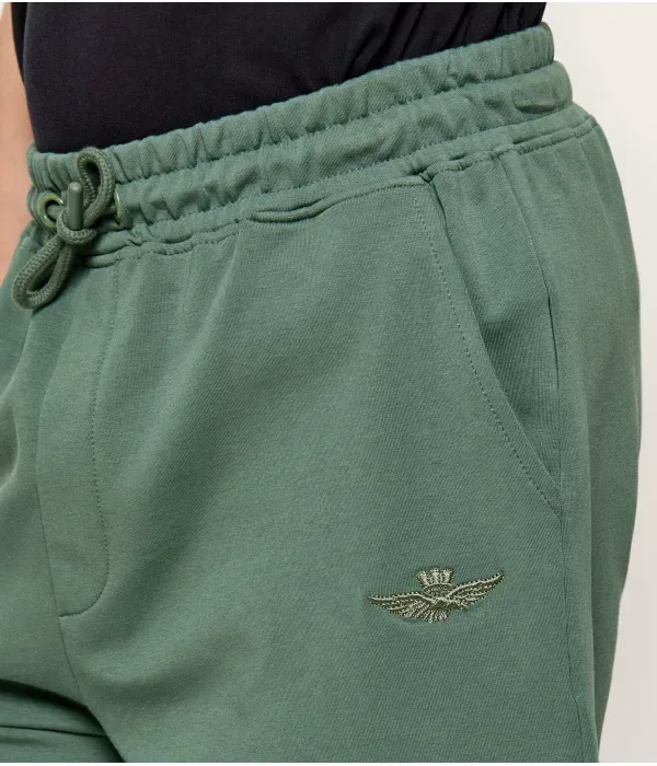 Шорты regular fit Aeronautica Militare, зеленый — фото 4