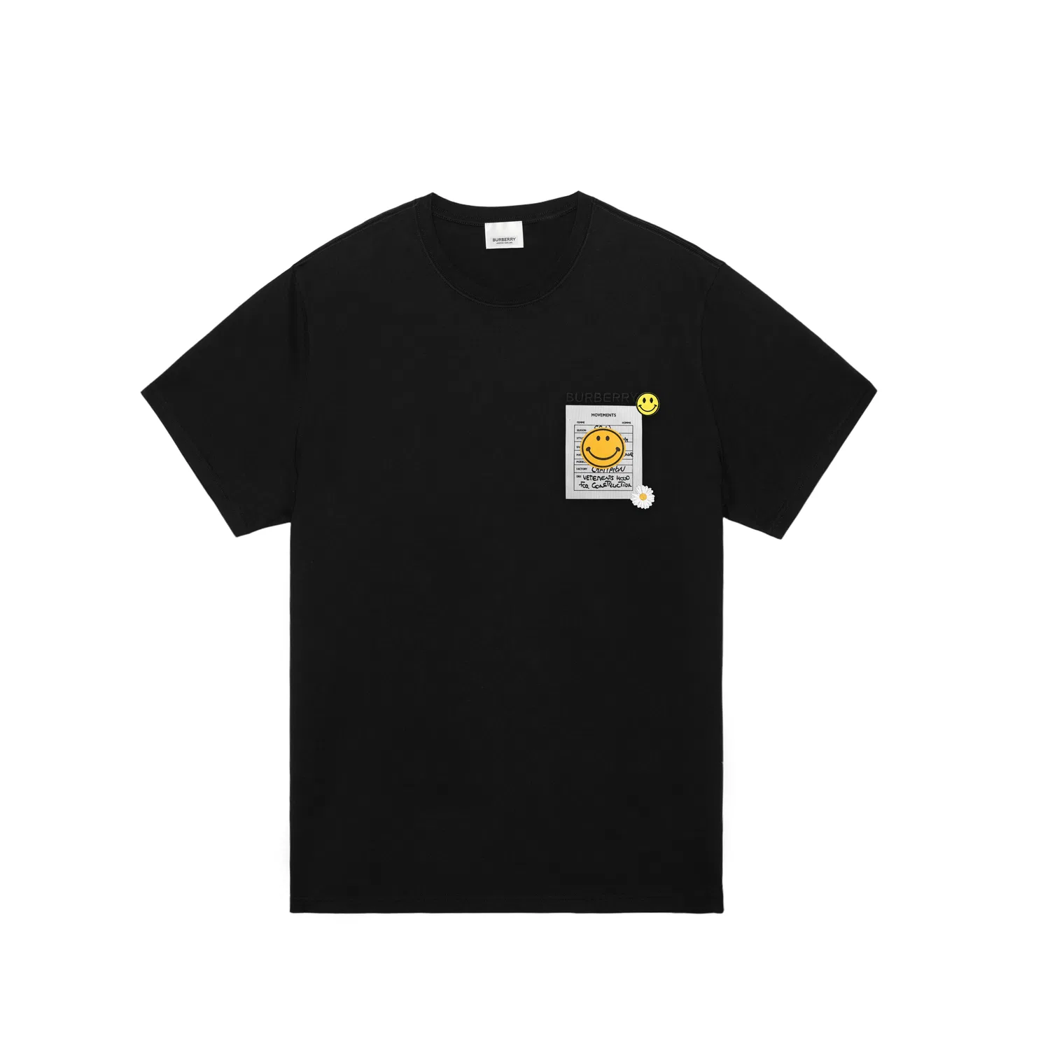 Футболка Burberry Crew Neck Moderate Straight Fit HorizG с вышивкой