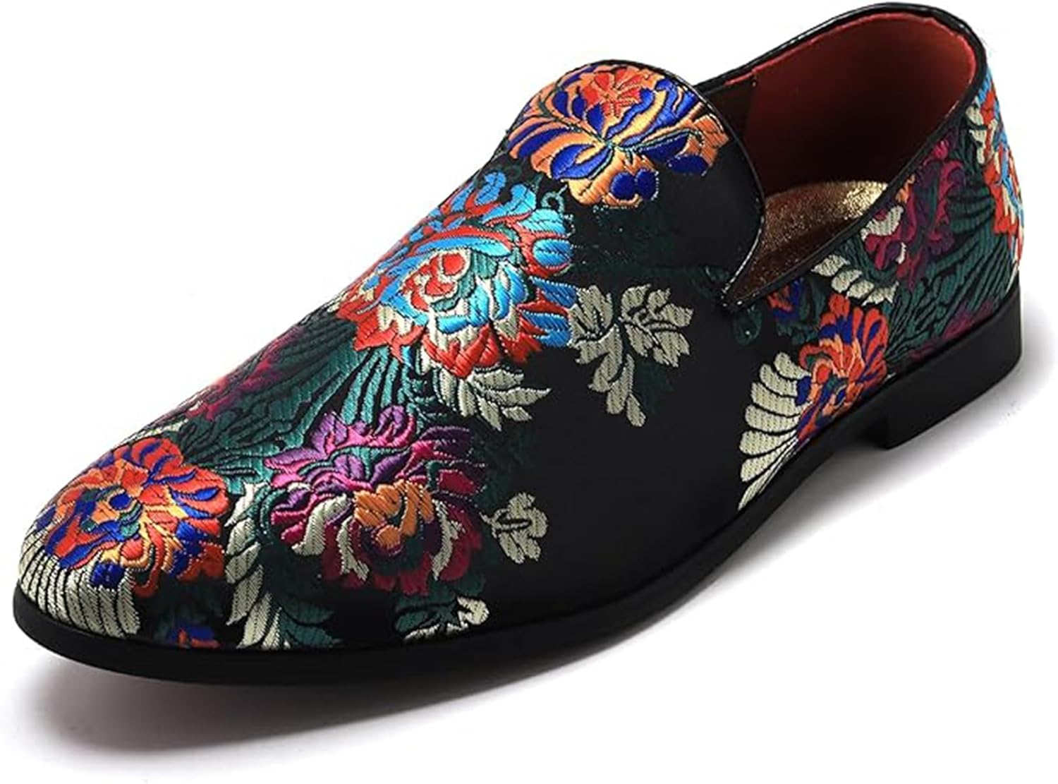 

Мужские премиальные вышитые лоферы слипоны из замши для вечеринок и танцев Xinduoyu, зеленый