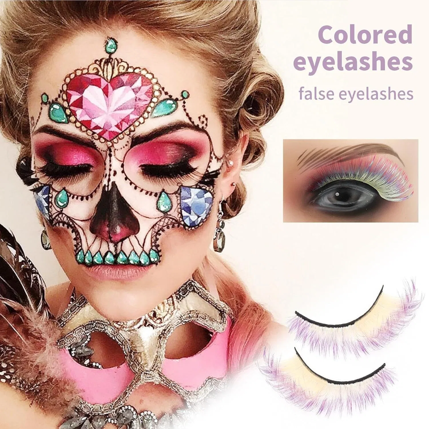 Накладные ресницы Rainbow Lash, разноцветные, для начинающих — фото 2