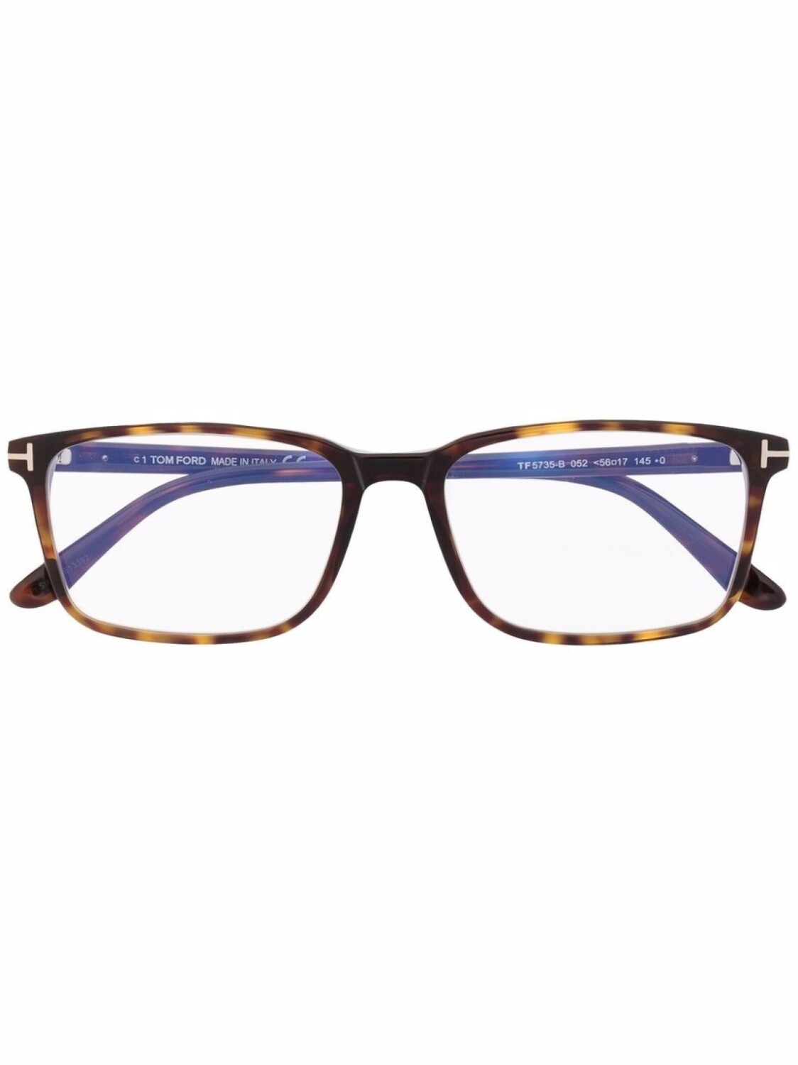 

TOM FORD Eyewear очки FT5735B в квадратной оправе, коричневый