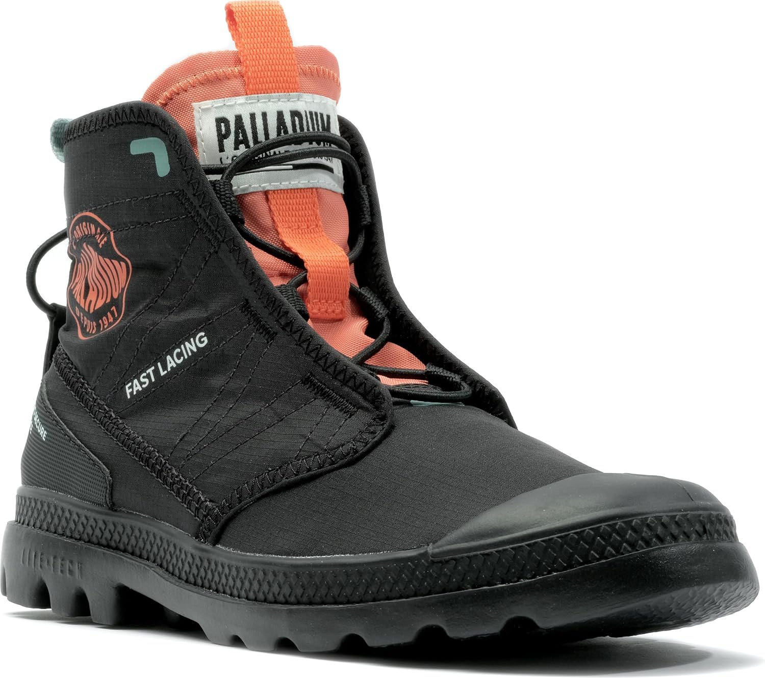Мужские ботинки Palladium Pampa Travel Lite RS из нейлона Ripstop, черный — фото 2