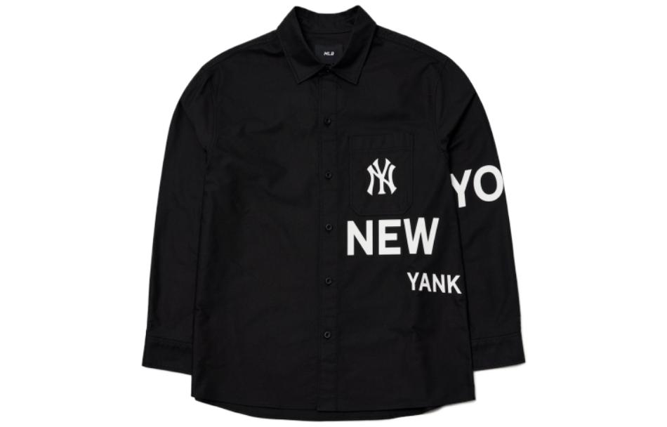 

Футболка унисекс черная с логотипом MLB