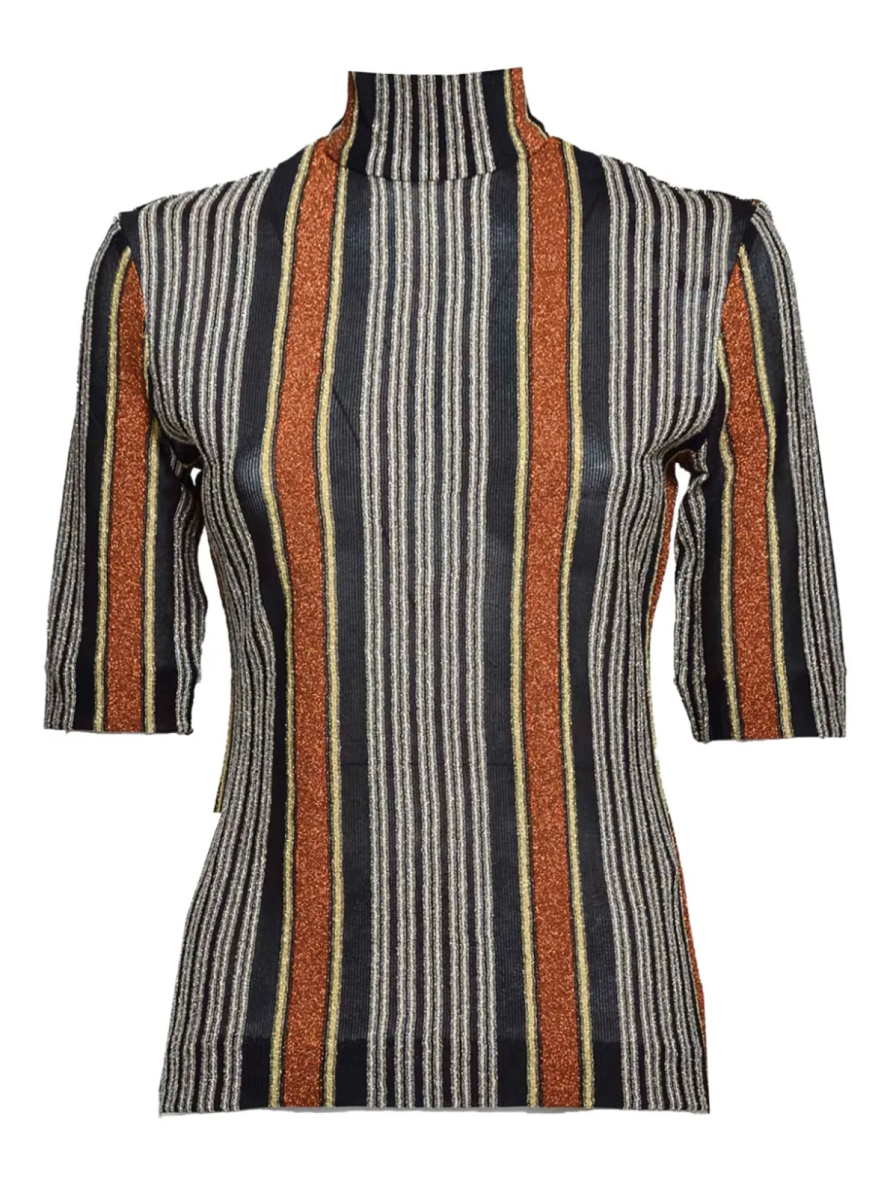 

Полосатый свитер Missoni из ламе, черный
