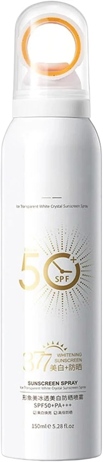 Солнцезащитный спрей без запаха SPF50+ PA++++, Staggw, 150 мл, белый
