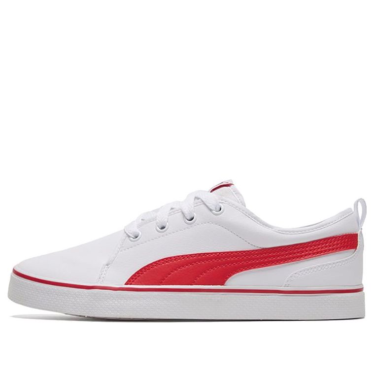 

Кеды PUMA Street Retro Low Top Casual Skate Shoes Unisex White Red, красный
