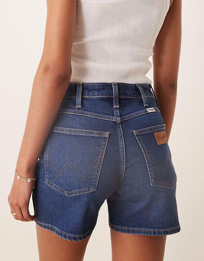 

Шорты Wrangler cowboy 5 дюймов из денима темно-синего цвета