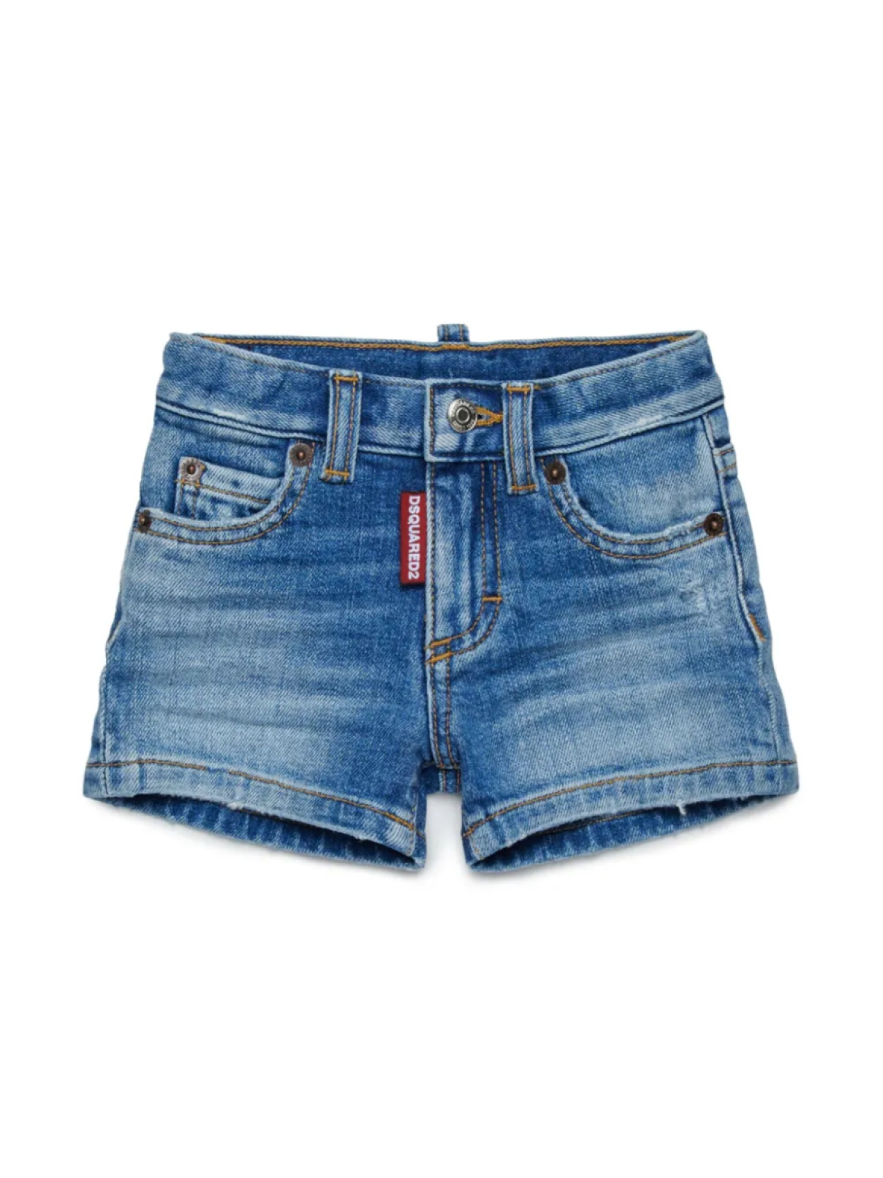 

DSQUARED2 KIDS джинсовые шорты средней посадки, синий