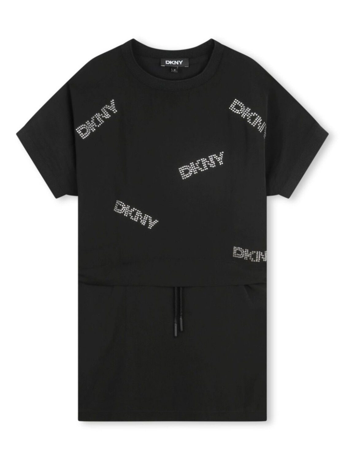 

Dkny Kids декорированное платье-рубашка, черный