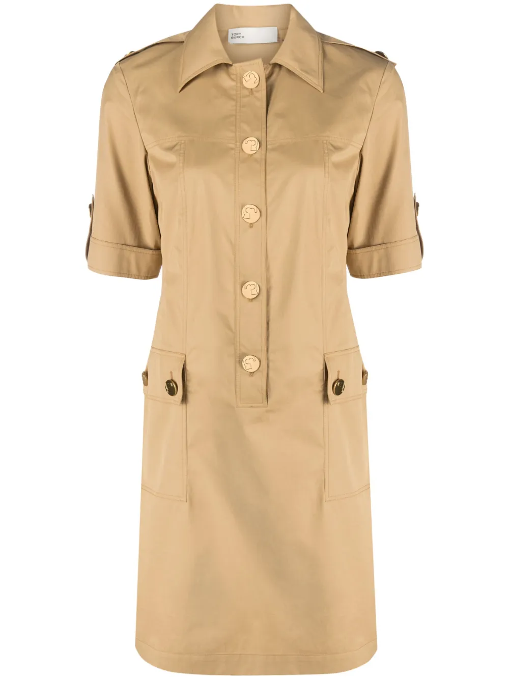 

Платье мини Camp Tory Burch, нейтральный