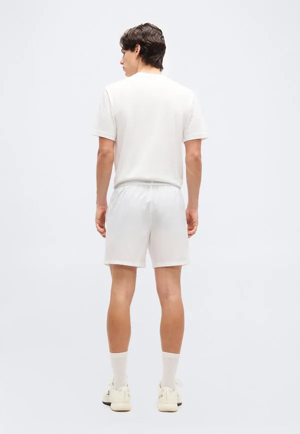 Теннисные короткие спортивные шорты для тура Lacoste Sport, White — фото 3