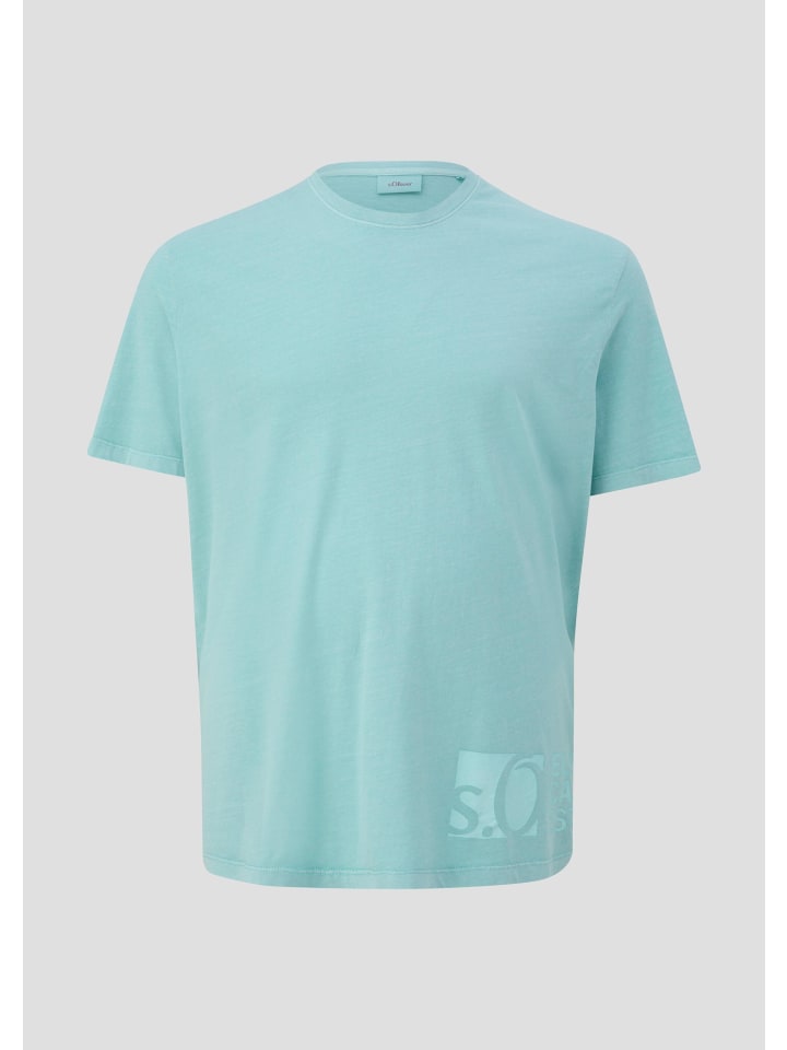 

s.Oliver Футболка цвета 6040_светло-бирюзовый, Зеленый, s.Oliver Футболка цвета 6040_светло-бирюзовый