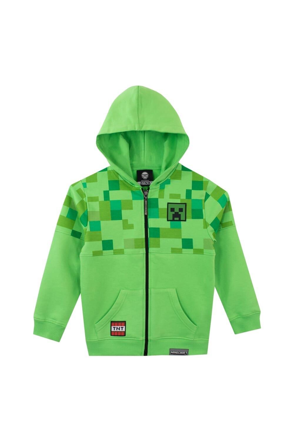 

Толстовка на молнии Pixelated Creeper TNT Minecraft, зеленый