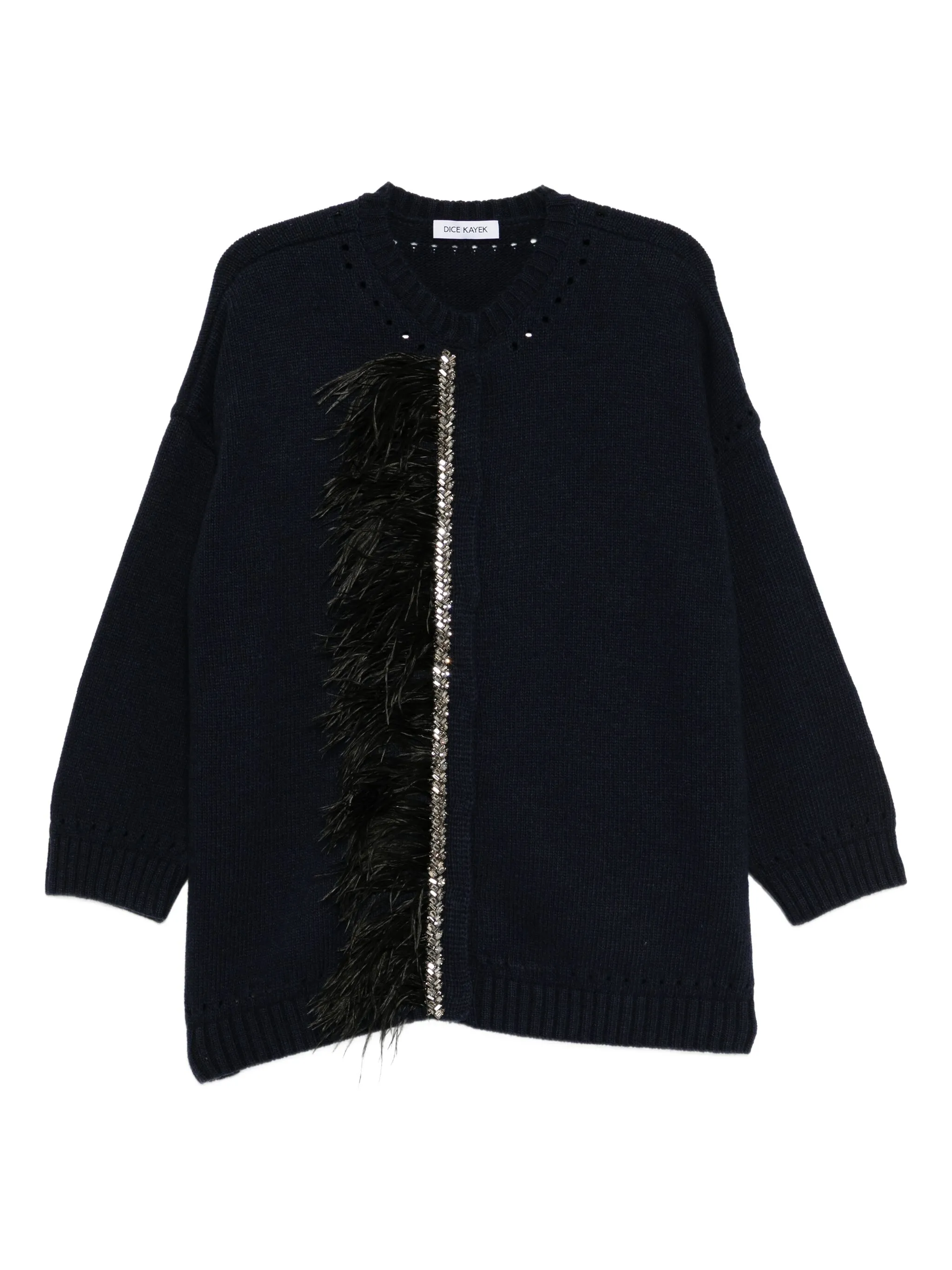 

Кардиган с кристаллами Dice Kayek, синий