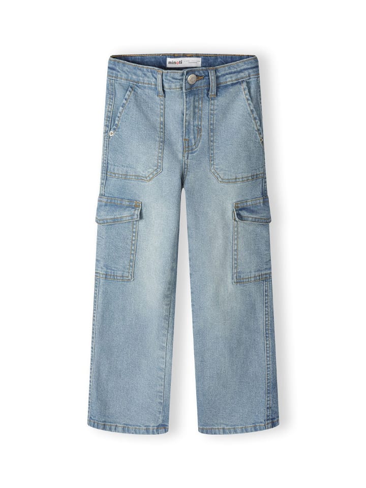 

Тканевые брюки Minoti Cargohosen 20jean45, цвет blue denim