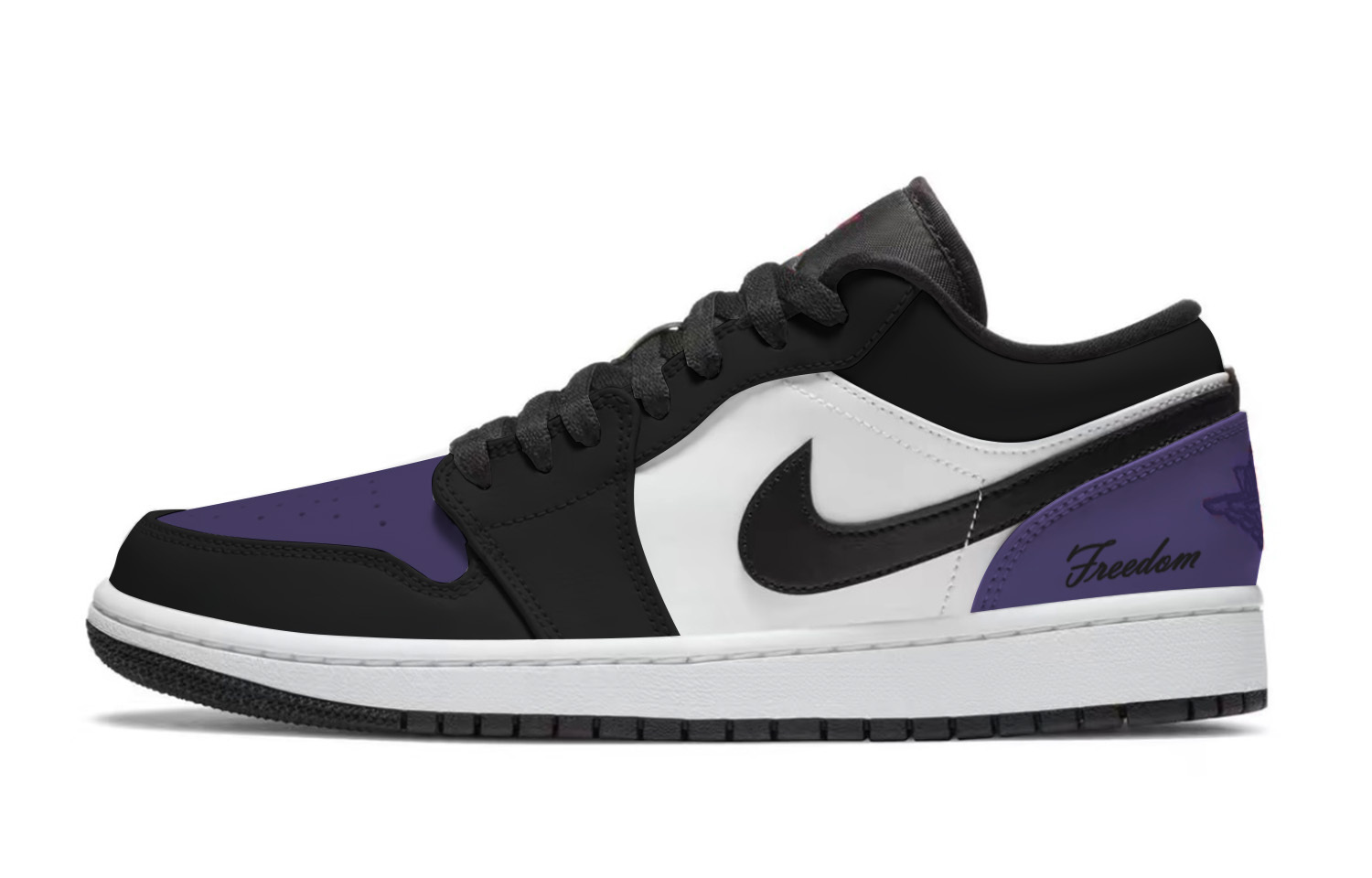 

Air 1 Radiance Slip Resistant Abrasion Resistant Low top детские баскетбольные кроссовки Jordan, фиолетовый