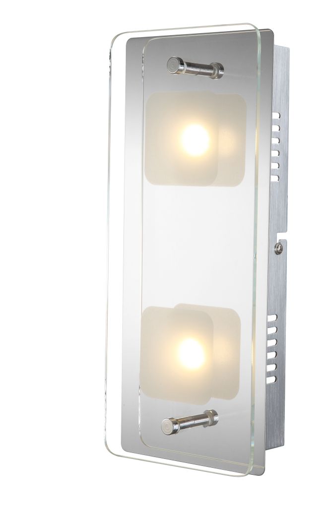 

Настенный светильник Globo Wl хром, 2Xled 49205-2 Globo Lighting, серебро