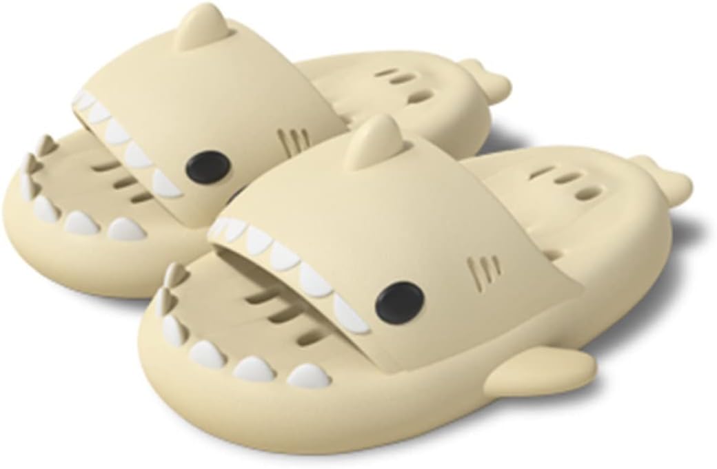 

Домашние тапочки GENYS с милой парой акул, мягкие тапочки для женщин и мужчин, шлепанцы, легкие нескользящие домашние сандалии для массажа ног, материал EVA (Цвет: зеленый, Размер: 44/45 EU)