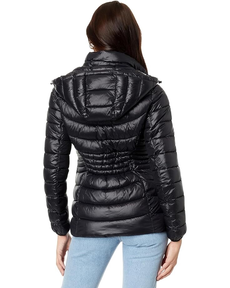 

Куртка DKNY Short Hooded Packable Jacket, черный