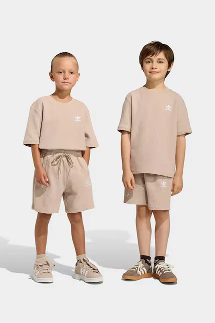Комплект детский из эластичного трикотажа Adidas Originals, бежевый