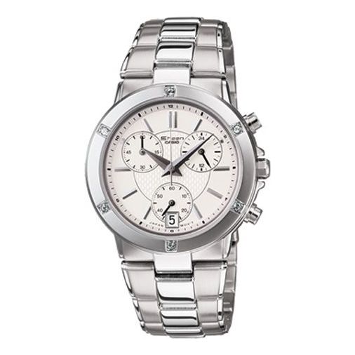 

Часы CASIO SHEEN Waterproof Stainless Steel Strap White Analog, белый