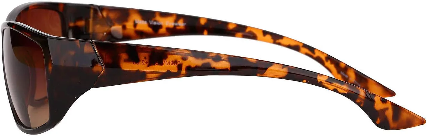 

Солнцезащитные очки Mass Vision 'The Driver' (2 пары) унисекс с бифокальными линзами янтарного цвета высокой четкости и защитой от УФ-излучения UV400, Tortoise