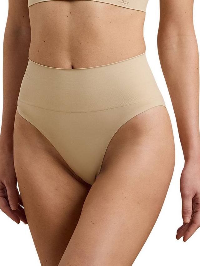 Беспалочные трусики Lauren Smoothing Seamless с высоким вырезом Ralph Lauren, Light Truffle — фото 3