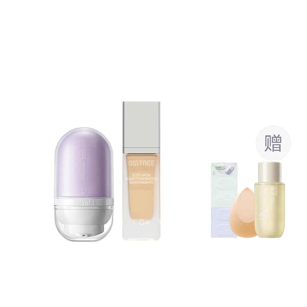 

Ositree Набор тонального крема radiant water glow с натуральной кремовой текстурой, увлажняющий, осветляющий, маскирующий тон кожи, 32 г