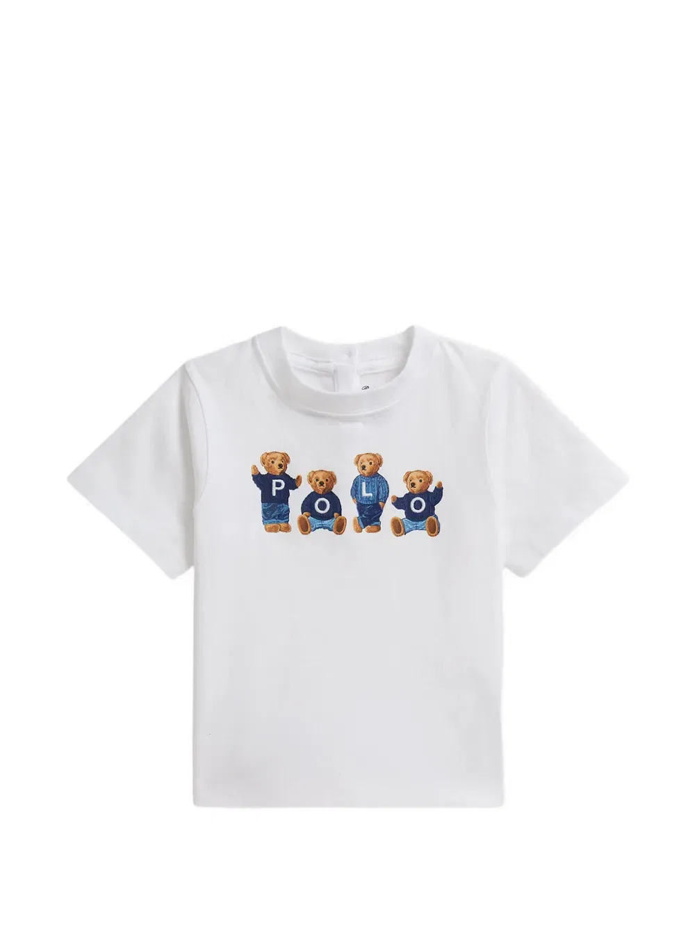 Футболка с графическим принтом Polo Ralph Lauren Kids, белый