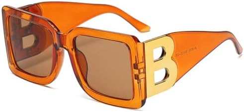 

Классические черные солнцезащитные очки для женщин 2026 года. Модные квадратные солнцезащитные очки в стиле ретро с декоративными линзами и защитой от УФ-излучения UV400 MTZJH, 5