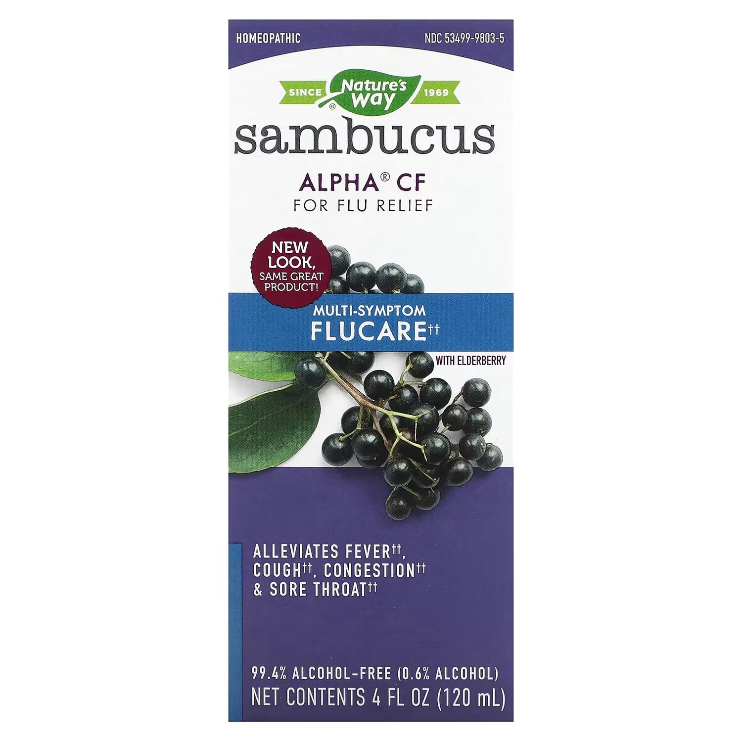 

Средство от кашля Nature's Way Sambucus Alpha CF Multi-Symptom Flucare с бузиной, 120 мл
