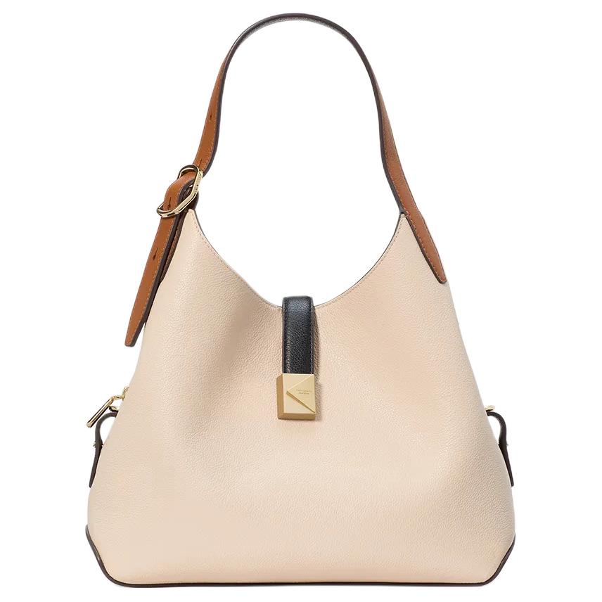 

Kate Spade Личи Зерно Кожаная Одноплечевая Сумка Средний Женский Слоновая Кость