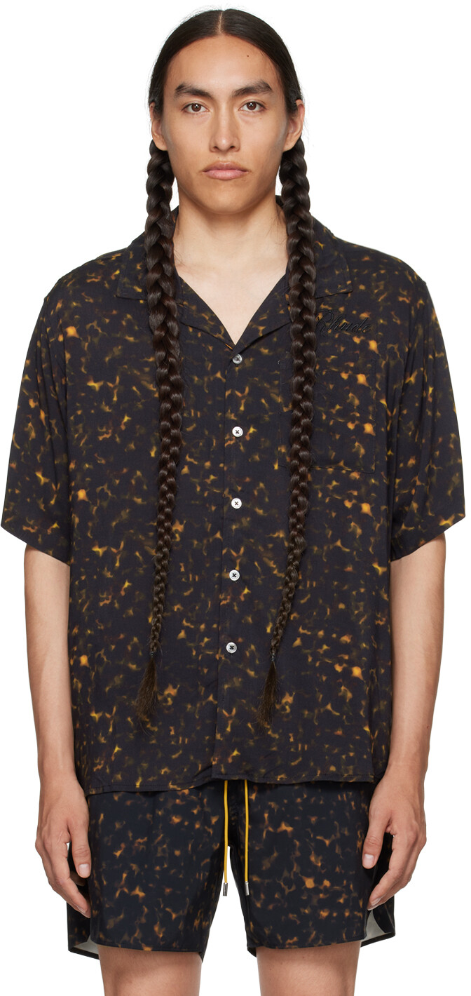 

Черная черепаховая рубашка Rhude