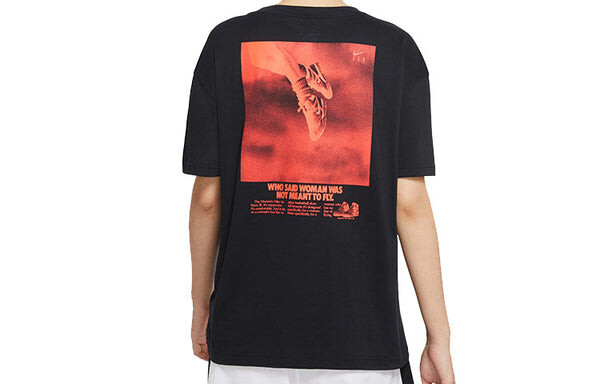 Футболка dri fit баскетбольные с коротким рукавом Nike, черный — фото 2