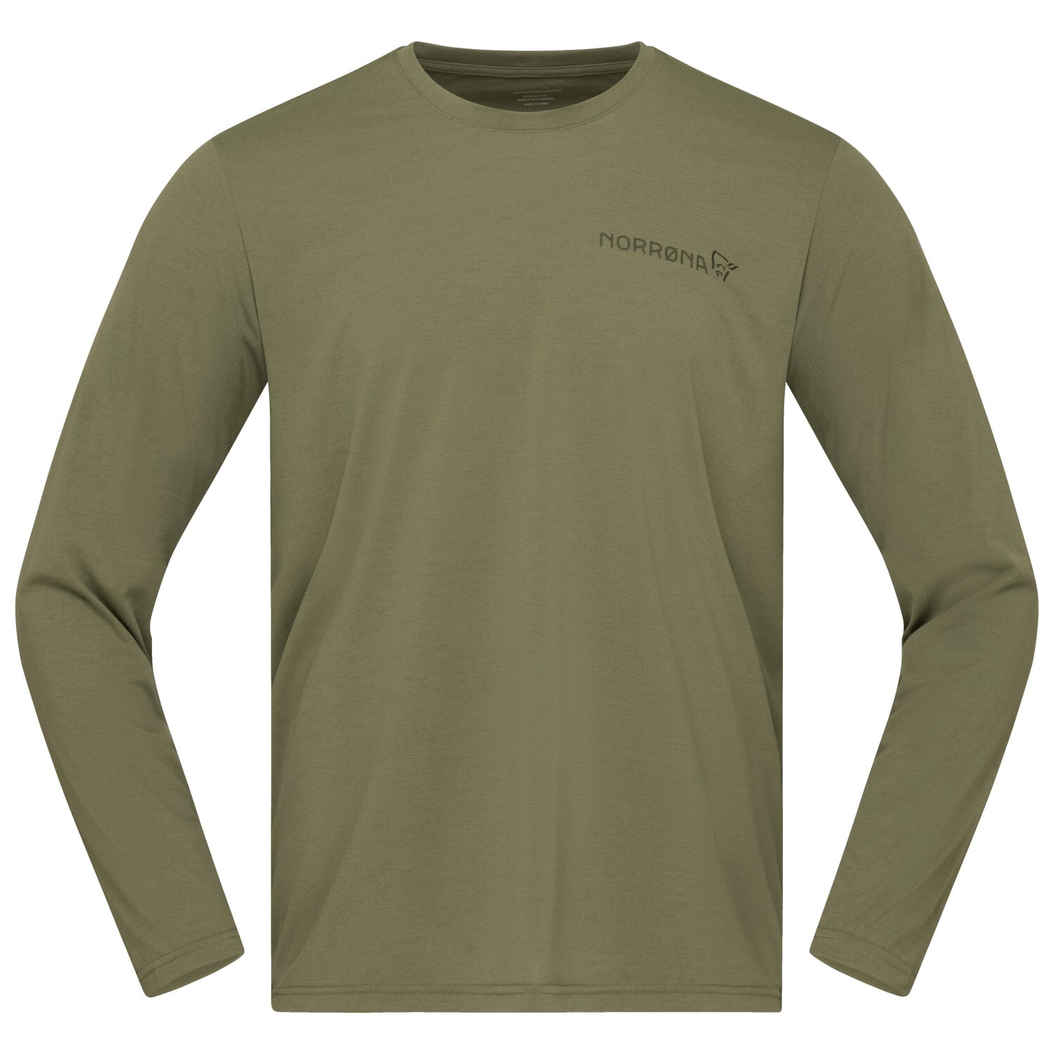 

Функциональная рубашка Norrøna Femund Tech Long Sleeve, цвет Loden Green