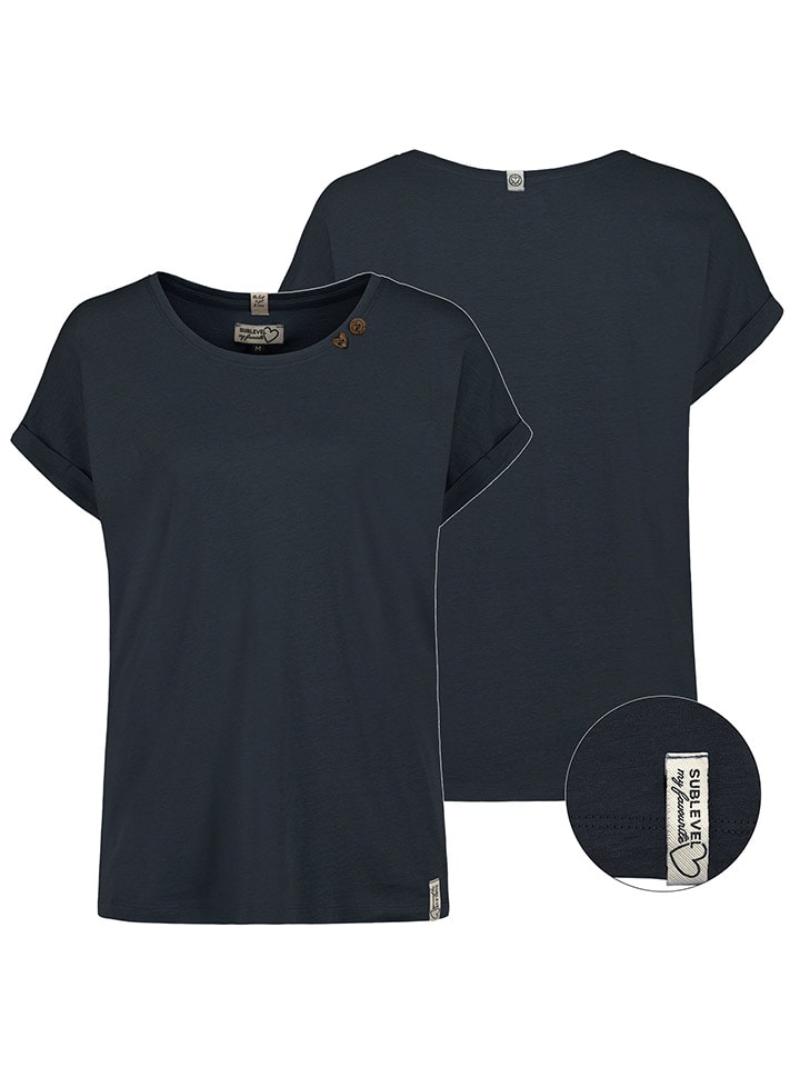 

Sublevel Футболка темно-синего цвета, Синий, Sublevel Футболка темно-синего цвета