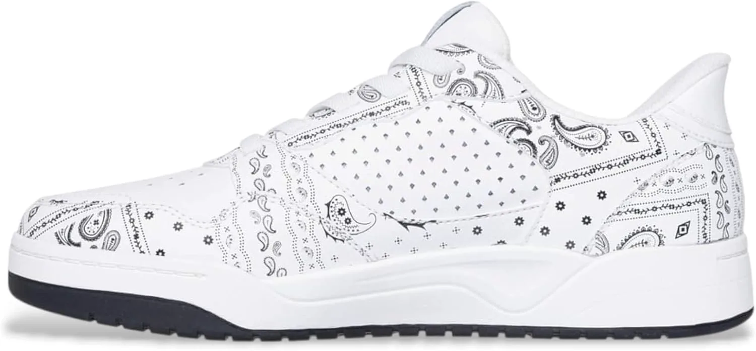 Мужские кроссовки Skechers Koopa-Court Paisley, белый/черный — фото 3