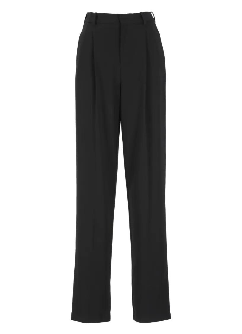 

Креповые брюки Elisabetta Franchi, черный
