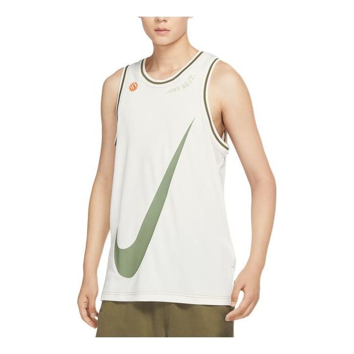 

Топ Nike Dri-FIT DNA Logo Tank 'White green' DX6137-133, разноцветный