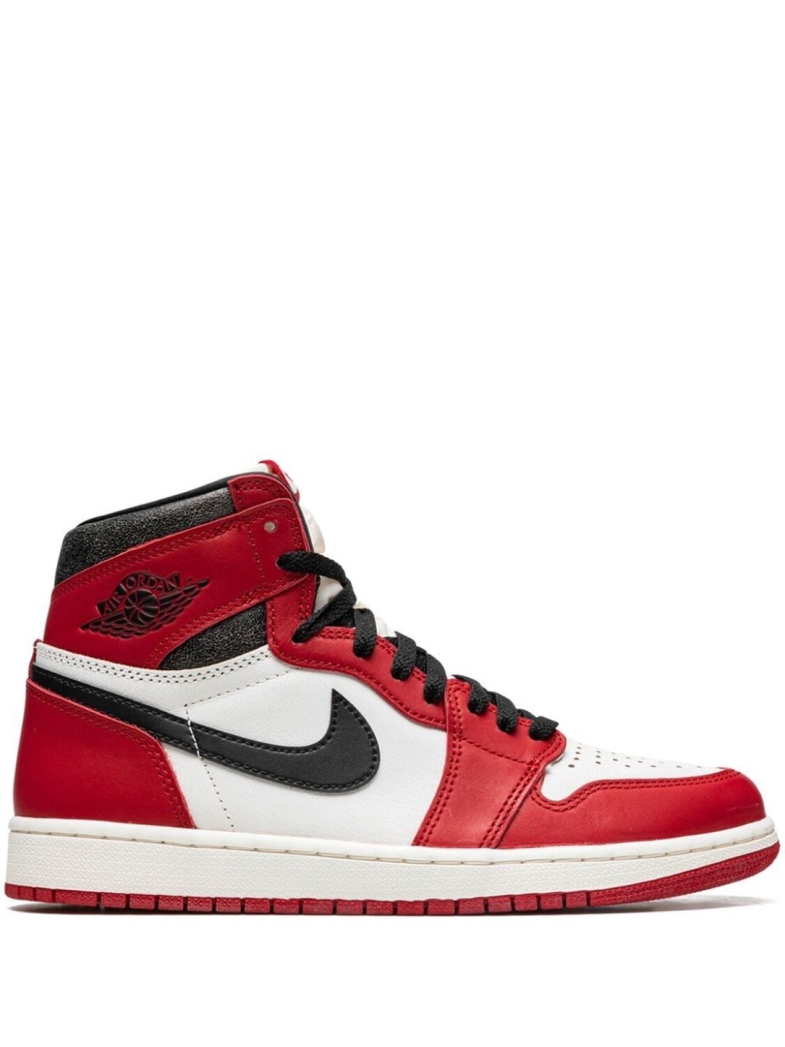 

Кроссовки Jordan Air Jordan 1 Retro High OG Chicago Lost and Found, белый/красный/черный