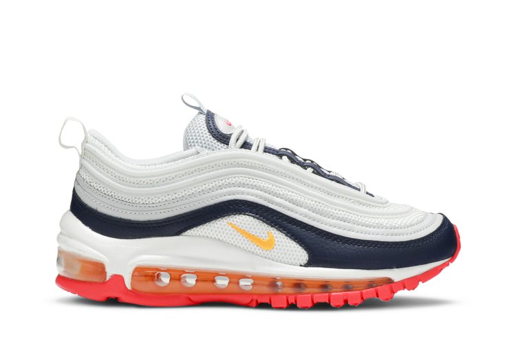 

Кроссовки Nike Wmns Air Max 97 'Platinum Navy Orange', белый