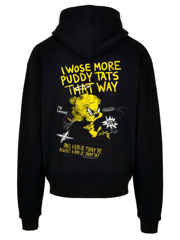 

Пуловер F4NT4STIC Ultra Heavy Hoodie Looney Tunes Tweety Pie More Puddy Tats, черный