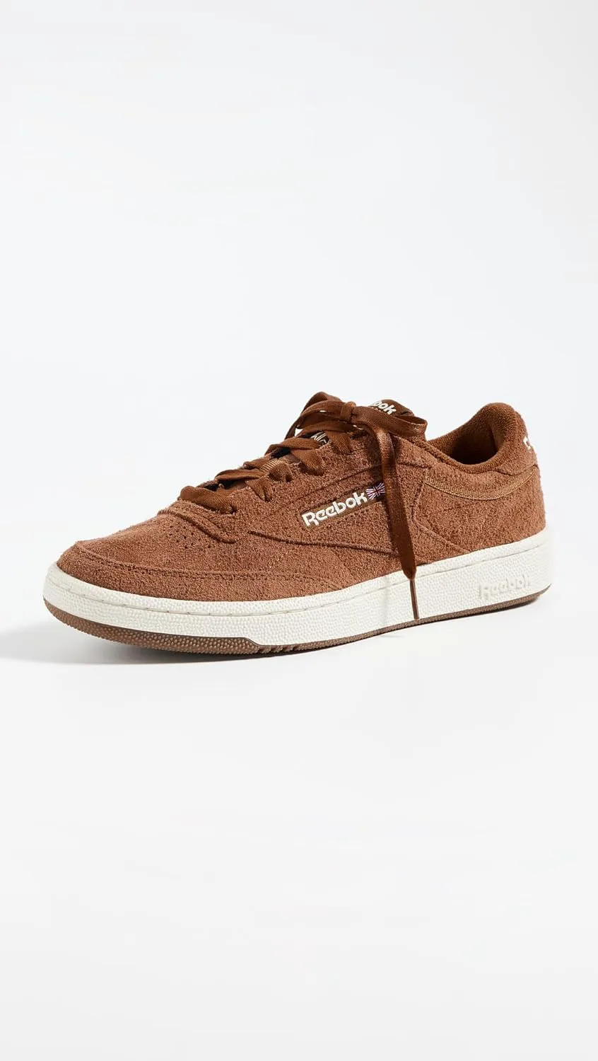 Женские веганские кроссовки Reebok Club C 85, коричневый — фото 3