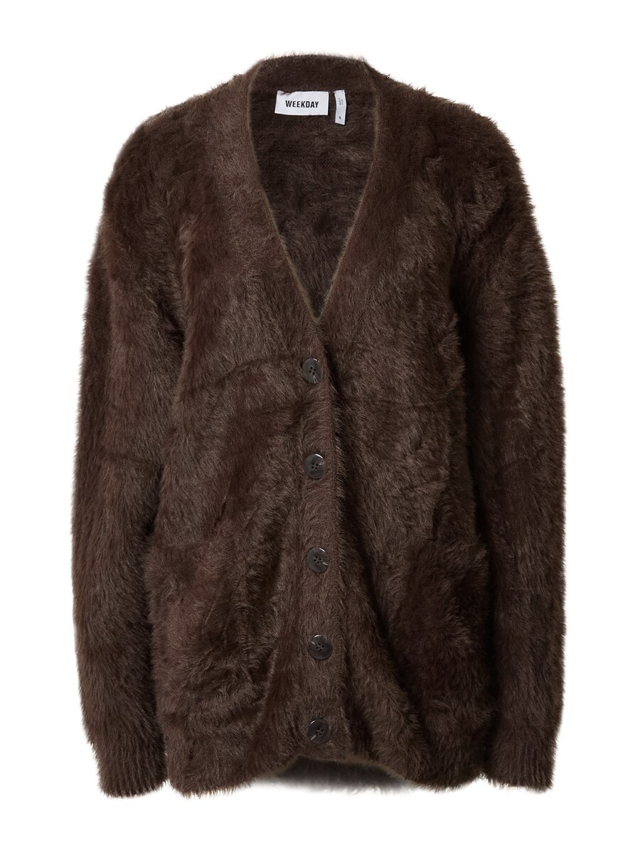 

Вязаный кардиган WEEKDAY Ally, Brown