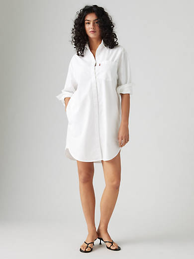 

Платье-рубашка Harlie Boyfriend Levi's, цвет Bright White