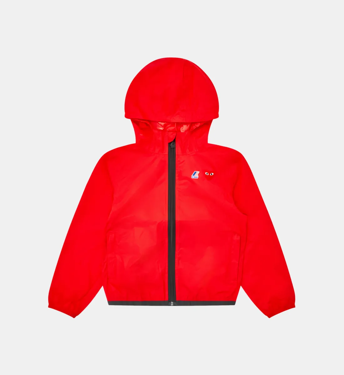 Фирменный прямой дождевик Comme des Garçons x K-Way Comme Des Garçons Play, красный