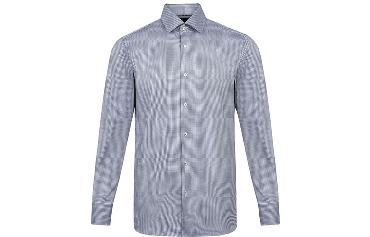 

Hugo Boss Мужская рубашка темно-серого цвета