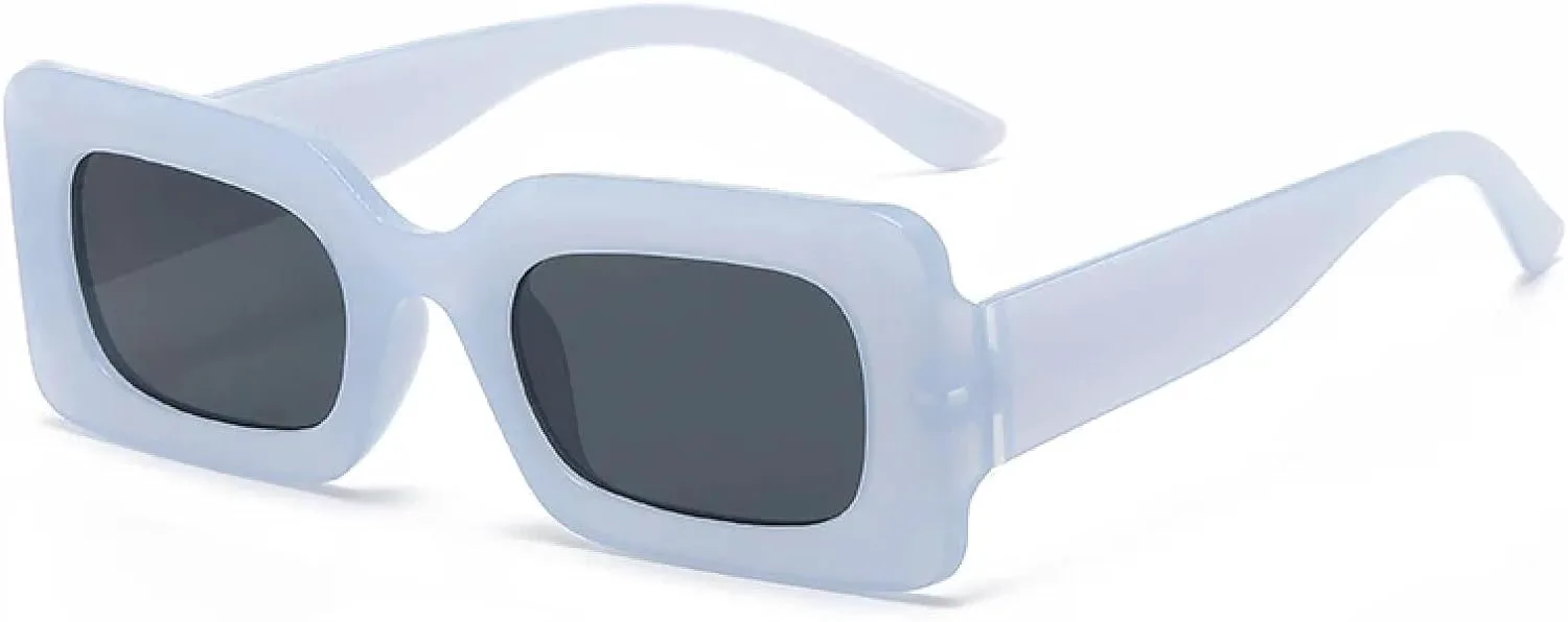 

Модные солнцезащитные очки в розовой оправе для женщин в стиле ретро-панк, женские солнцезащитные очки с защитой от УФ-излучения UV400 SZVVBKK, Blue Grey