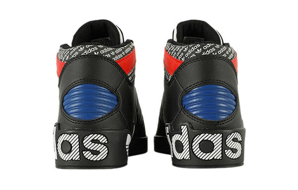 Кроссовки оригиналы хард корт высокие Adidas, черный — фото 4